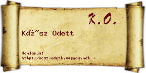 Kósz Odett névjegykártya